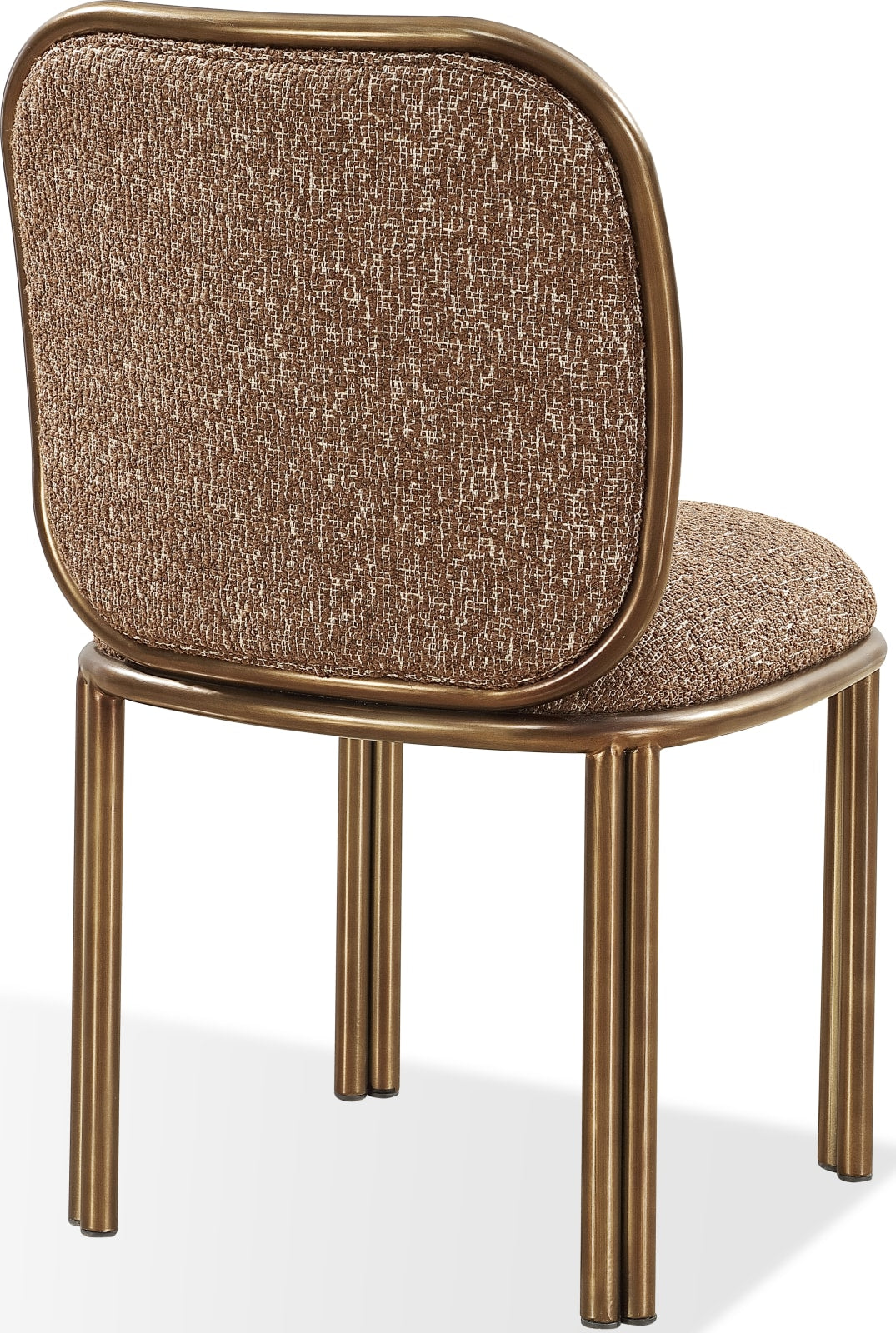 Mataranka Dining Chair in Giraffe Chenille and Brushed Golden Stainless Steel – view 5