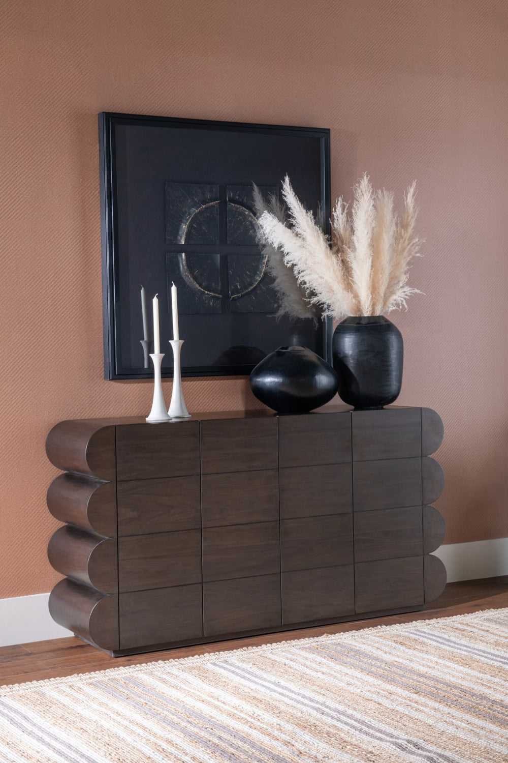 Mataranka Four Door Walnut Sideboard in Bistre