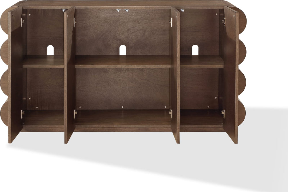 Mataranka Four Door Walnut Sideboard in Bistre – view 5