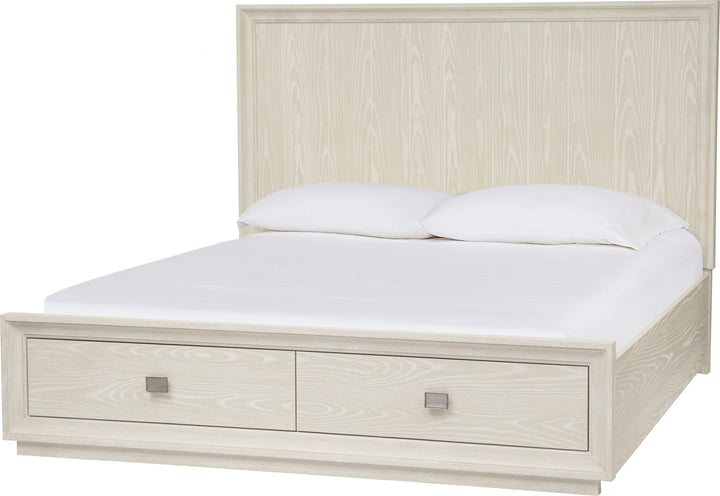 Maxime California King-size Two Drawer Footboard Storage Bed In Ash – view 6