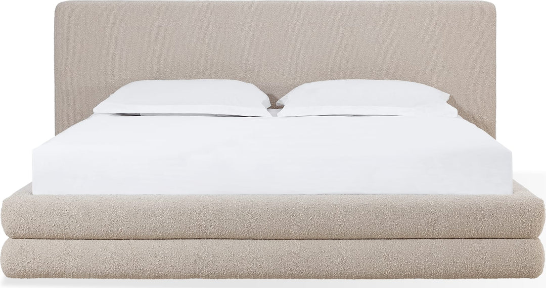 Maya Full-size Upholstered Platform Bed in Brun Boucle (2026) – view 5