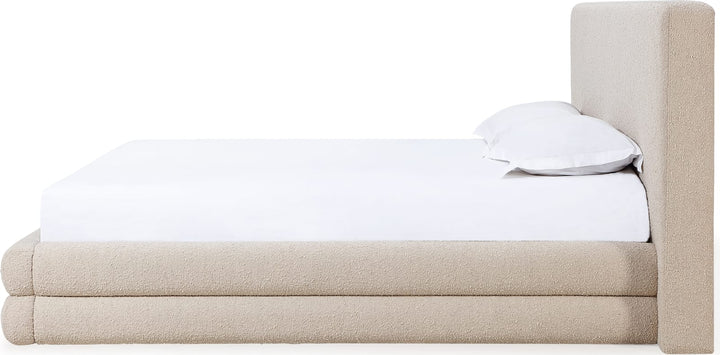Maya King-size Upholstered Platform Bed in Brun Boucle (2026) – view 8