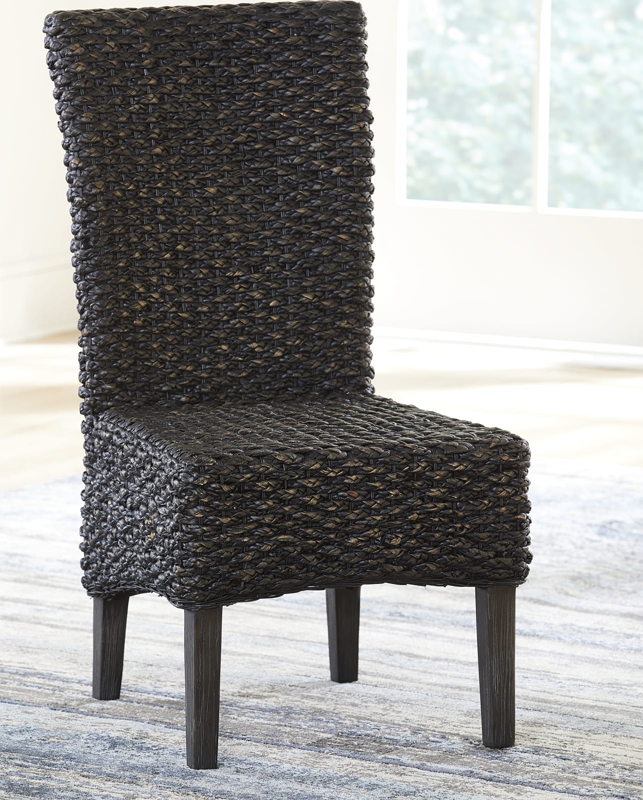 Meadow Chair Water Hyacinth in Graphite