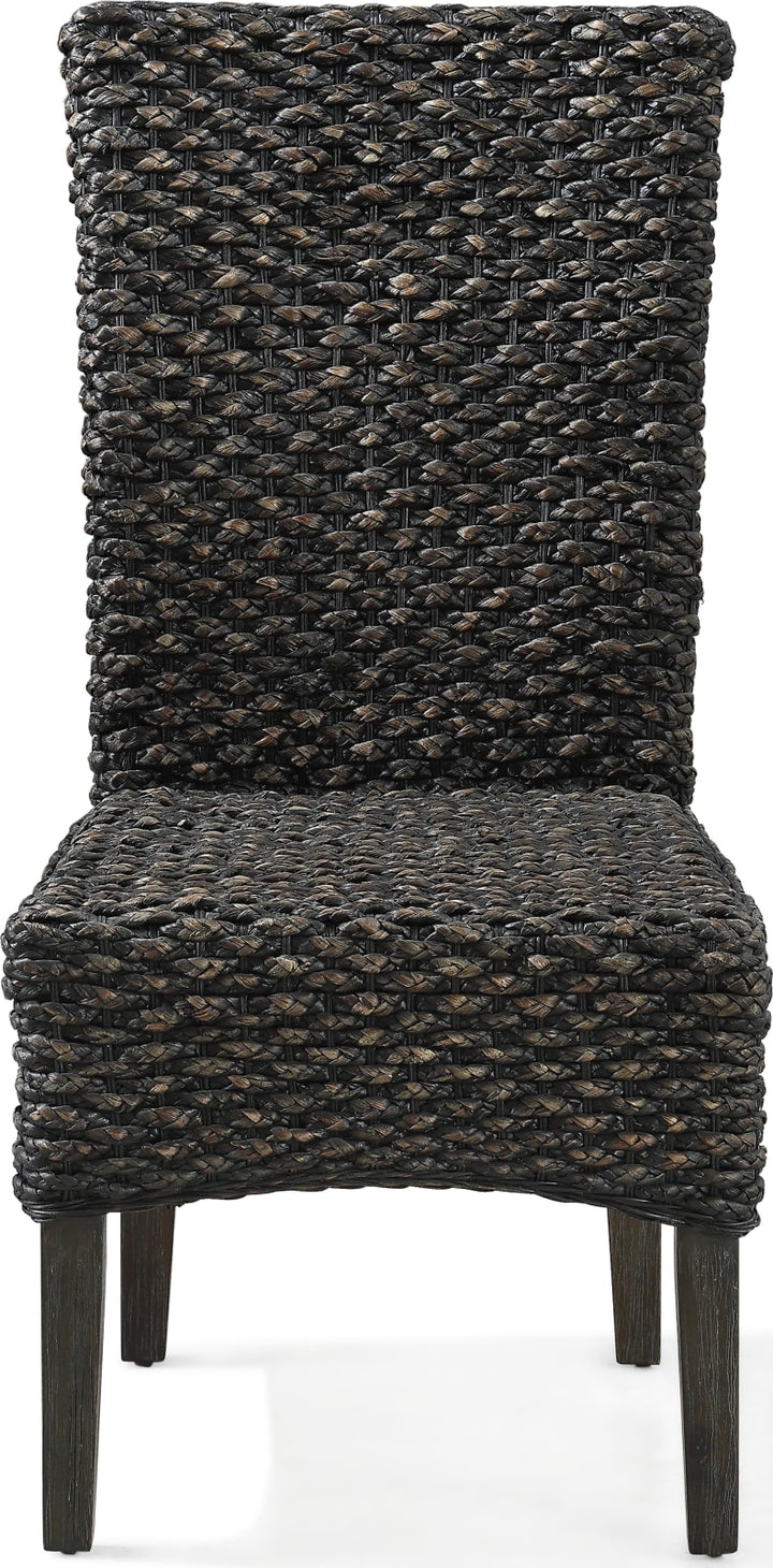Meadow Chair Water Hyacinth in Graphite – view 3