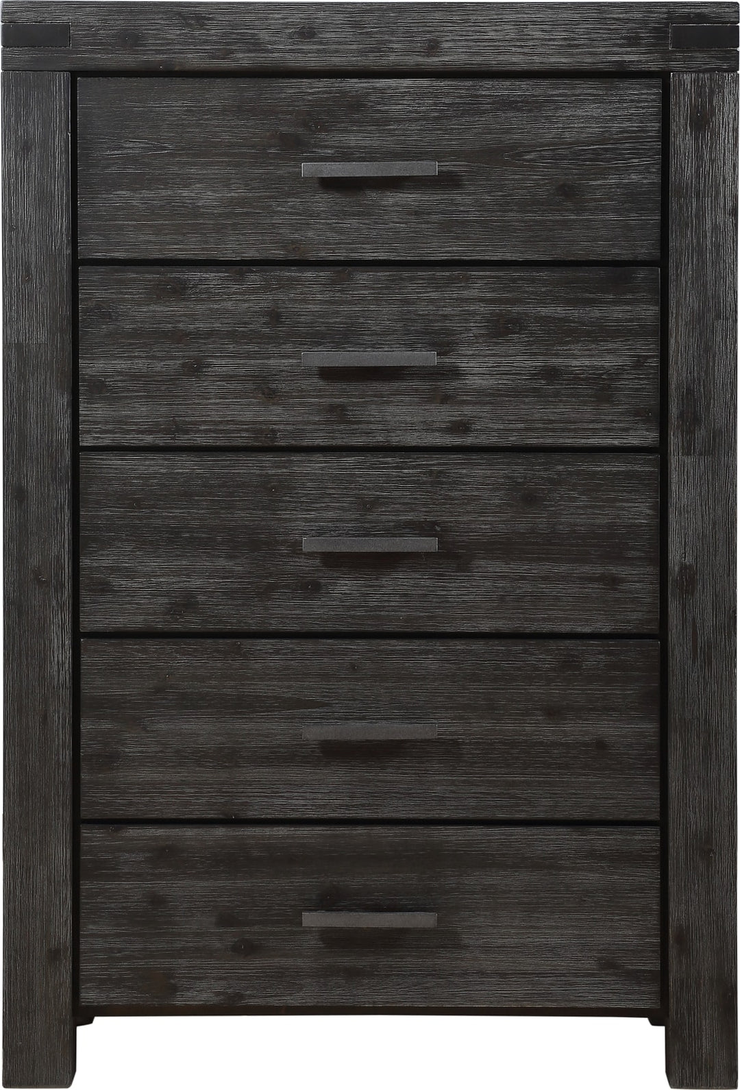 Meadow Five Drawer Solid Wood Chest in Graphite (2024) – view 4