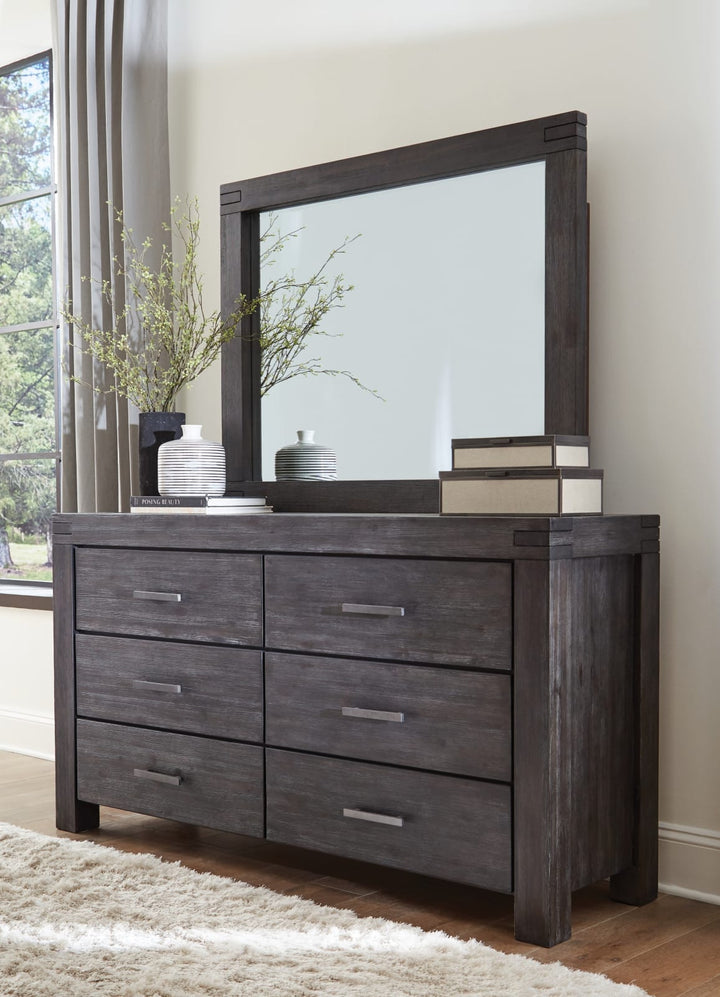 Meadow Six Drawer Solid Wood Dresser in Graphite (2024) – view 2