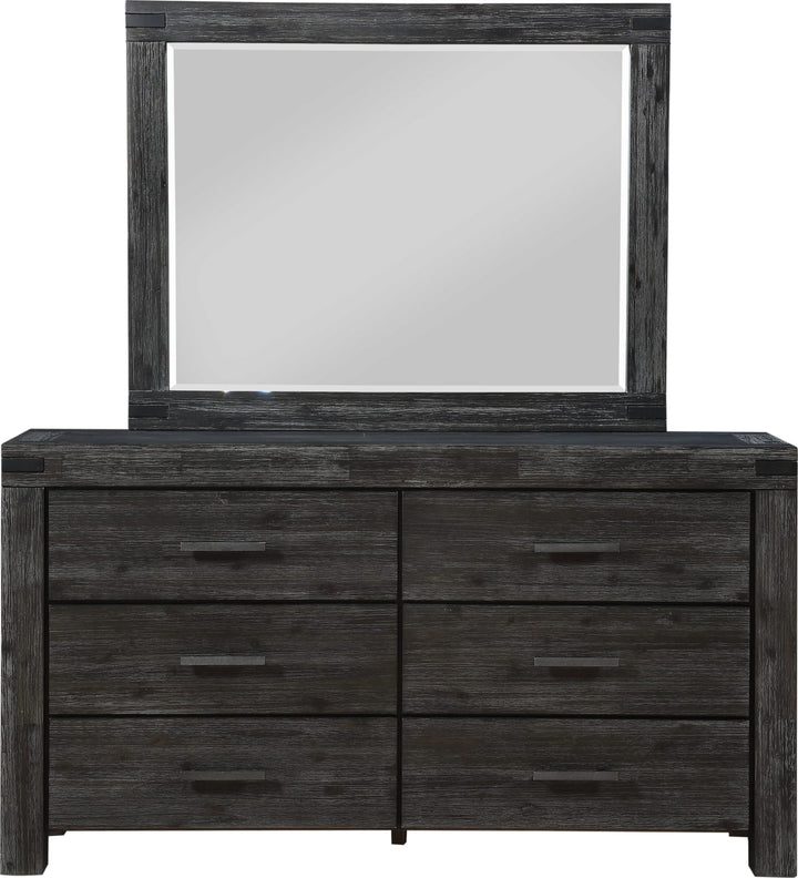 Meadow Six Drawer Solid Wood Dresser in Graphite (2024) – view 7