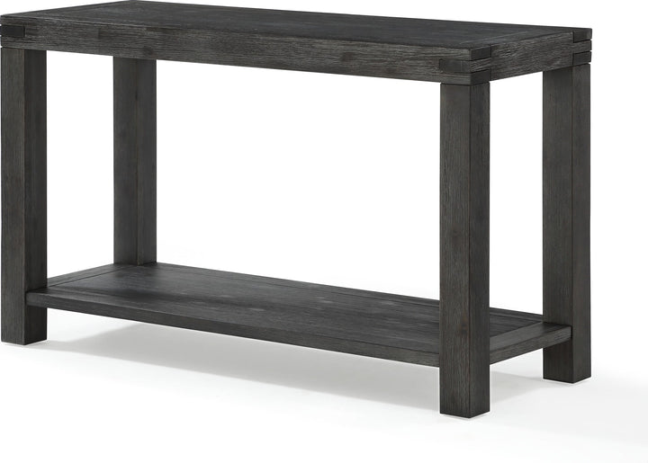 Meadow Solid Console Table in Graphite – view 4
