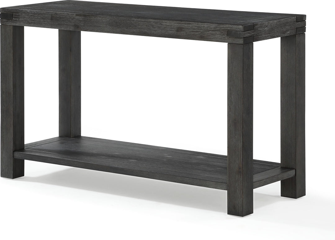Meadow Solid Console Table in Graphite – view 4