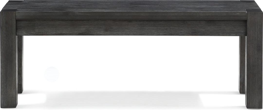Meadow Solid Wood Bench in Graphite – view 4