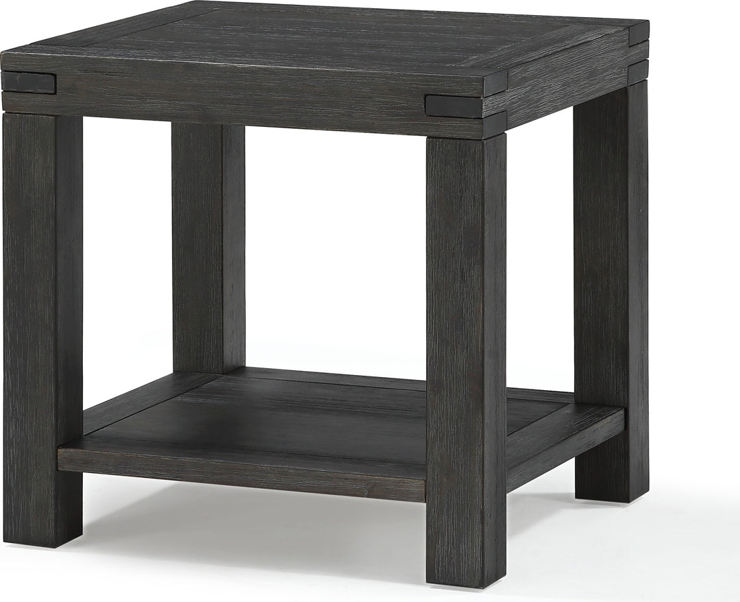 Meadow Solid Wood End Table in Graphite – view 4