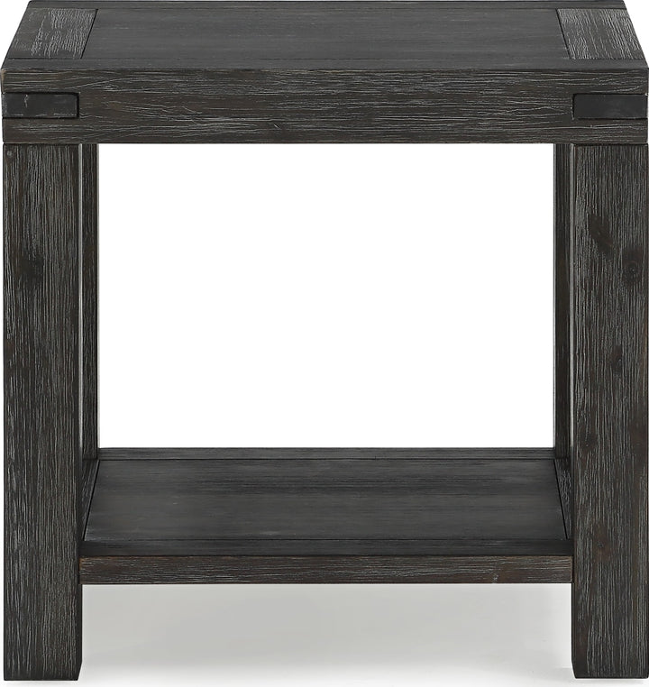 Meadow Solid Wood End Table in Graphite – view 5