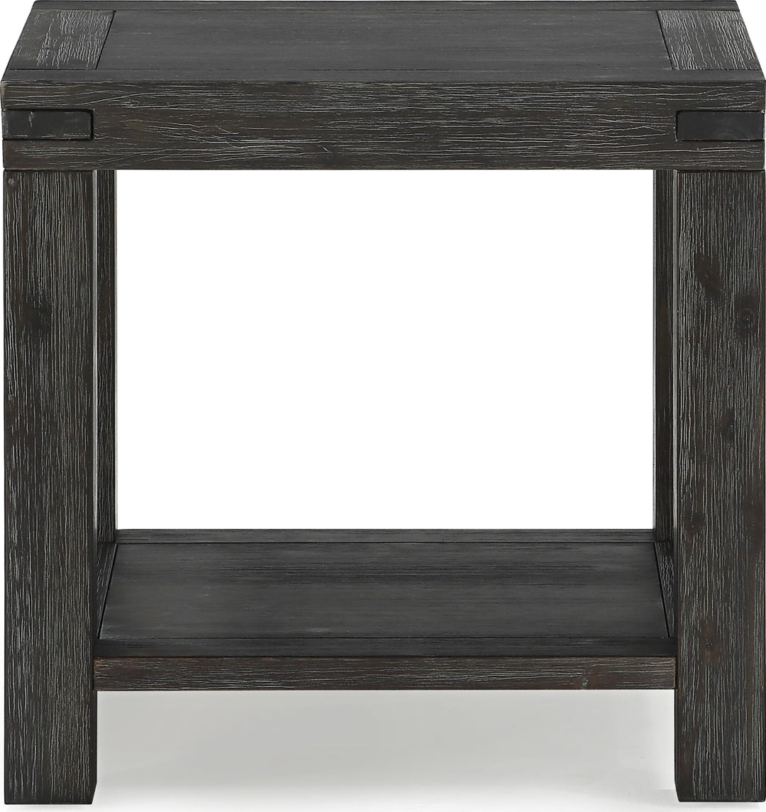 Meadow Solid Wood End Table in Graphite – view 5