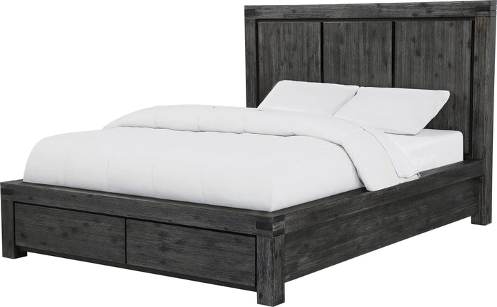 Meadow Queen-Size Solid Wood Storage Bed in Graphite – view 3