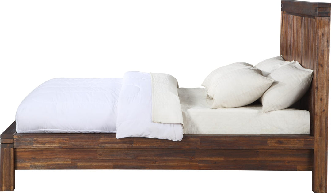 Meadow Full-size Solid Wood Platform Bed in Brick Brown – view 5