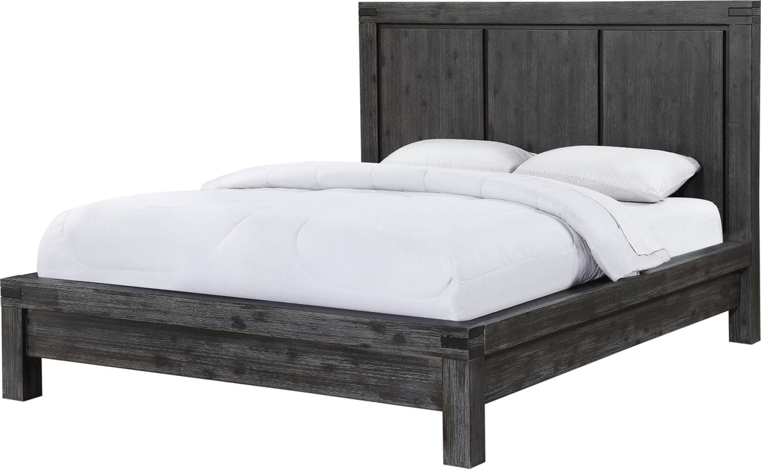 Meadow Queen-Size Solid Wood Platform Bed in Graphite – view 4
