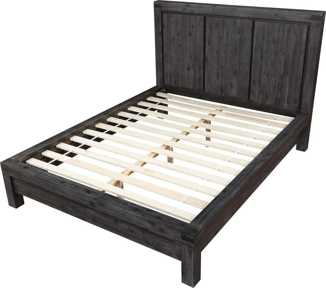 Meadow King-Size Solid Wood Platform Bed in Graphite – view 7