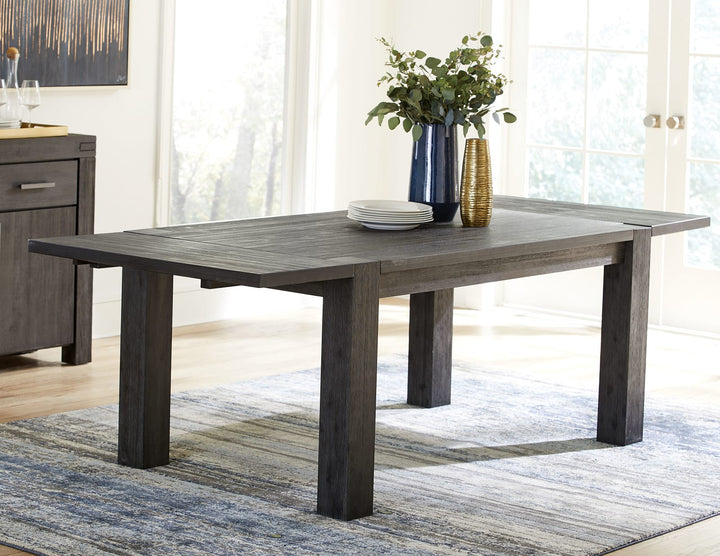 Meadow Solid Wood Rectangle Table in Graphite – view 2