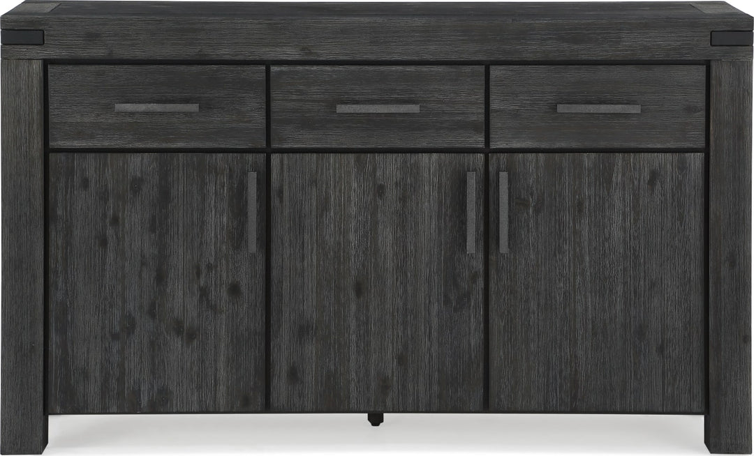 Meadow Solid Wood Three Drawer Three Door Sideboard in Graphite – view 5