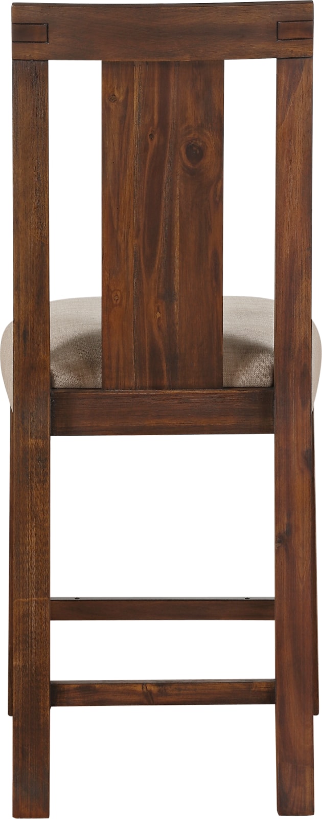 Meadow Solid Wood Upholstered Kitchen Counter Stool in Brick Brown – view 6