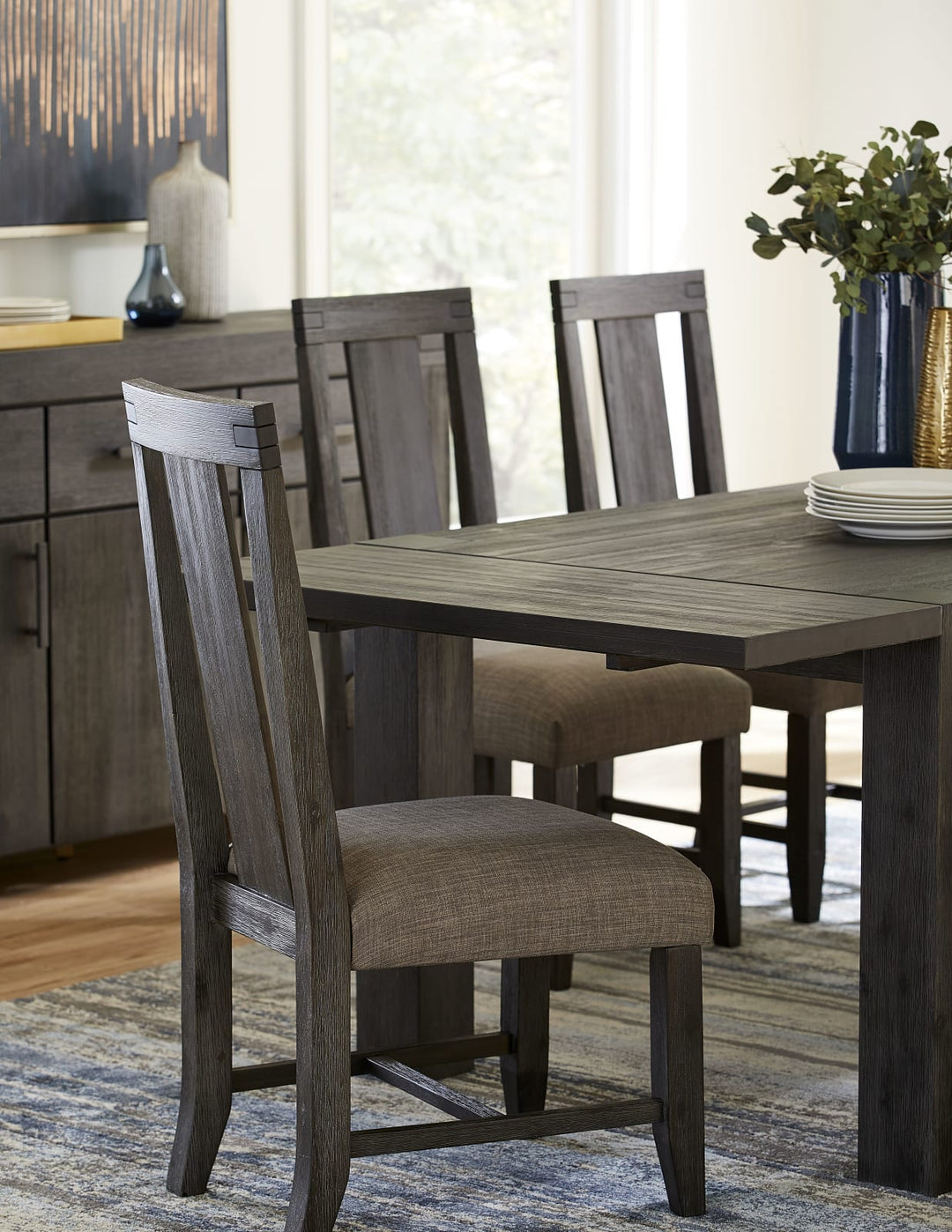 Meadow Solid Wood Uphostered Panel-Back Chair – view 3