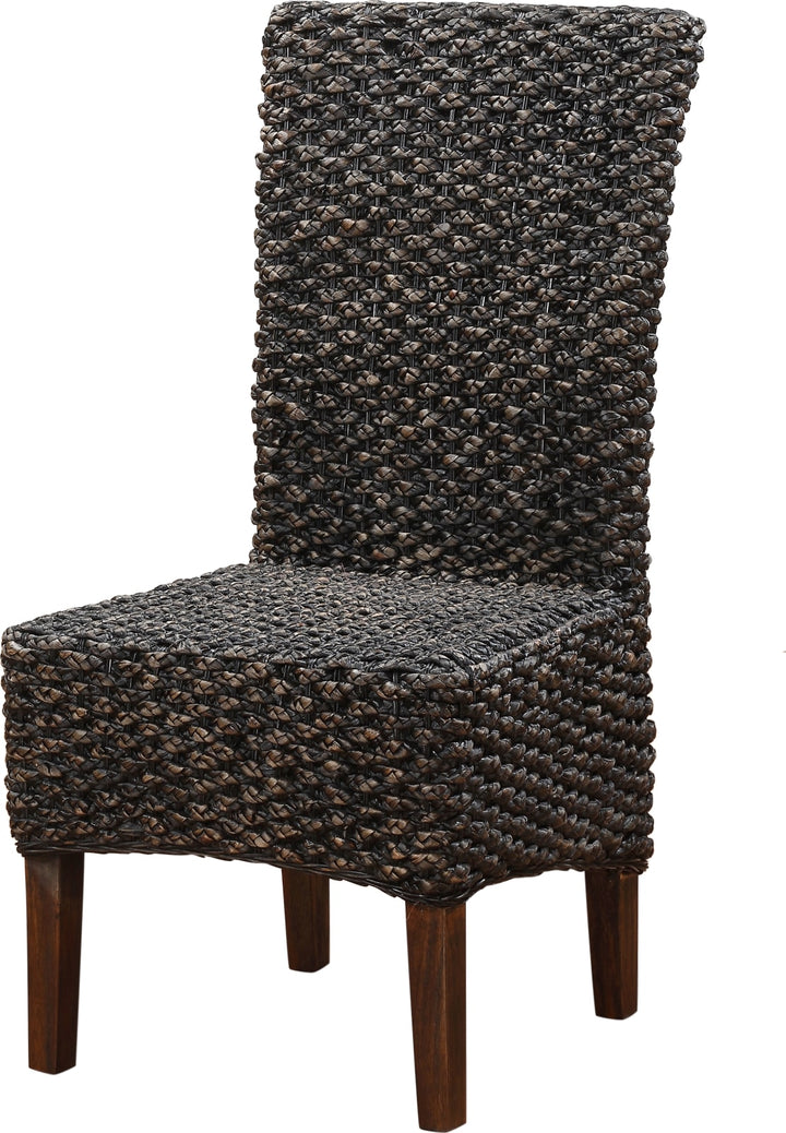 Meadow Wicker Dining Chair in Brick Brown – view 6