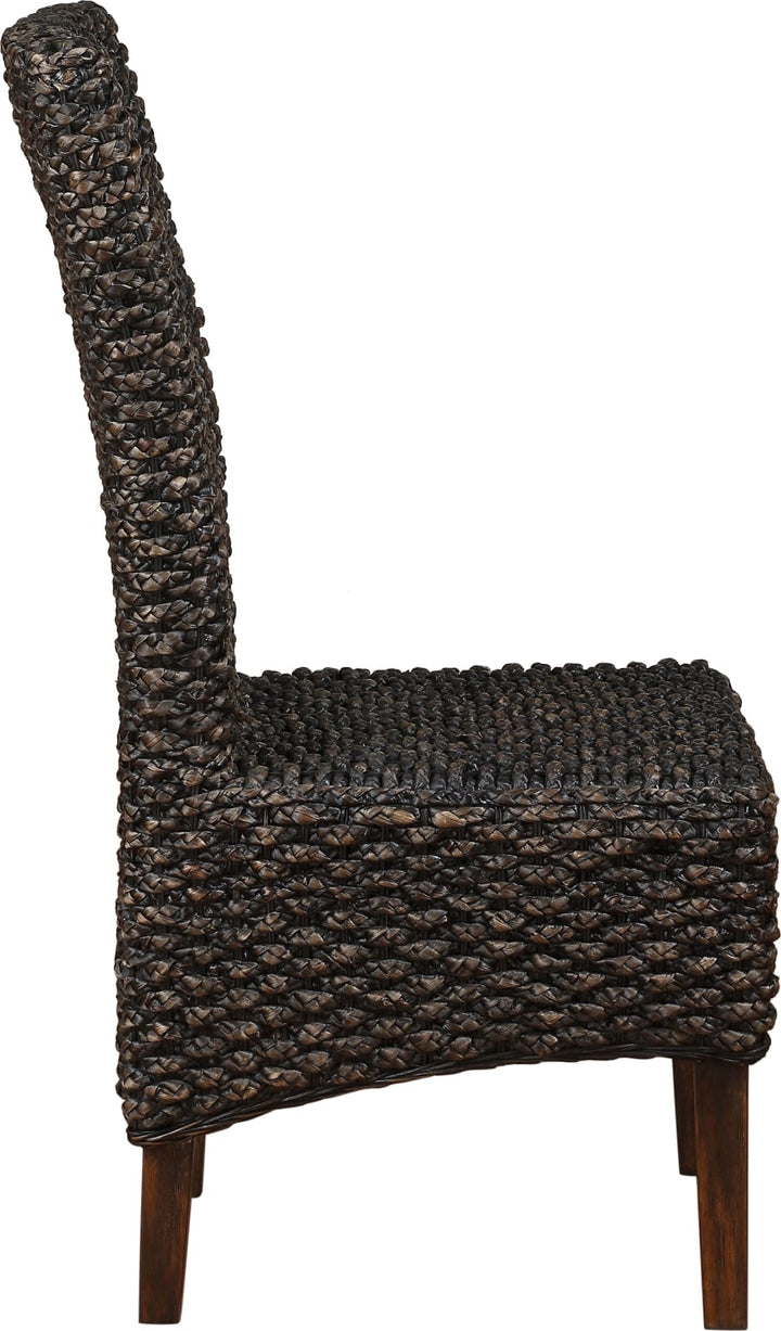 Meadow Wicker Dining Chair in Brick Brown – view 7
