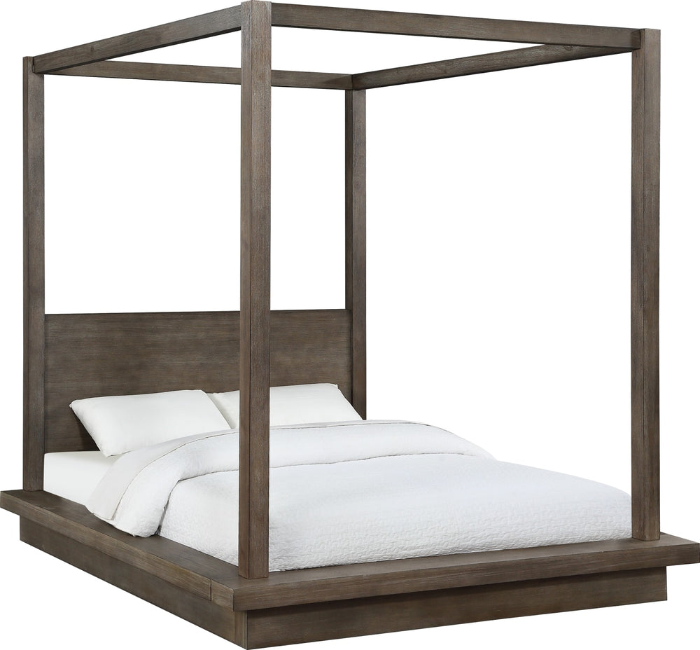 Melbourne California-King Canopy Bed in Dark Pine – view 4