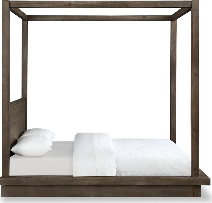 Melbourne Full-Size Canopy Bed in Dark Pine – view 6