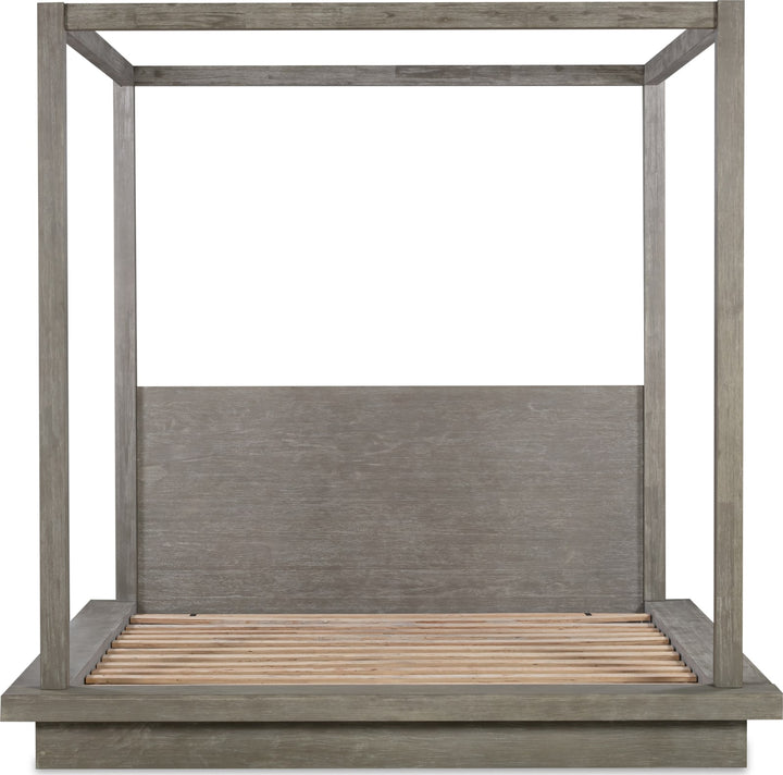 Melbourne Queen-Size Canopy Bed in Mineral – view 5