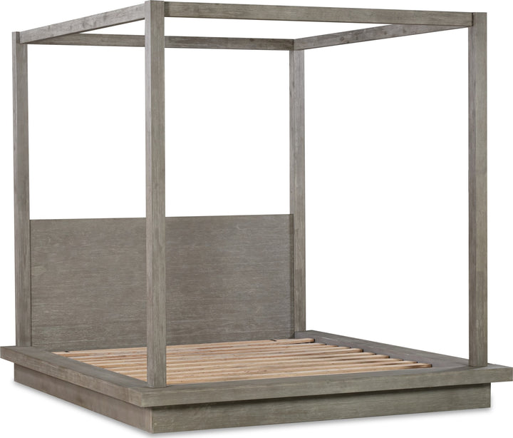 Melbourne Queen-Size Canopy Bed in Mineral – view 7