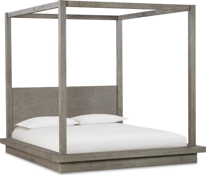 Melbourne Queen-Size Canopy Bed in Mineral – view 9