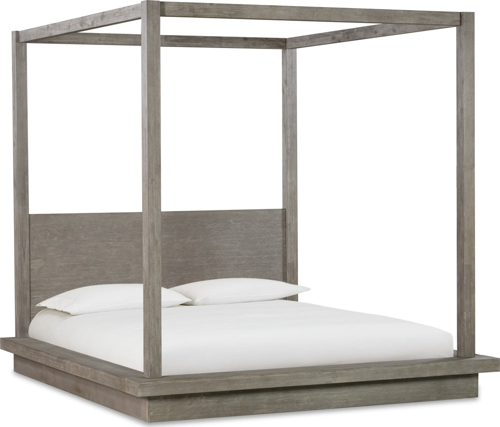 Melbourne Queen-Size Canopy Bed in Mineral – view 9