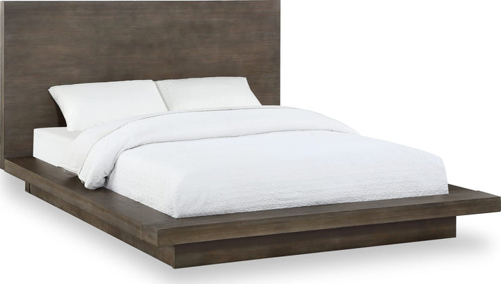 Melbourne California King-Size Panel Bed in Dark Pine – view 3
