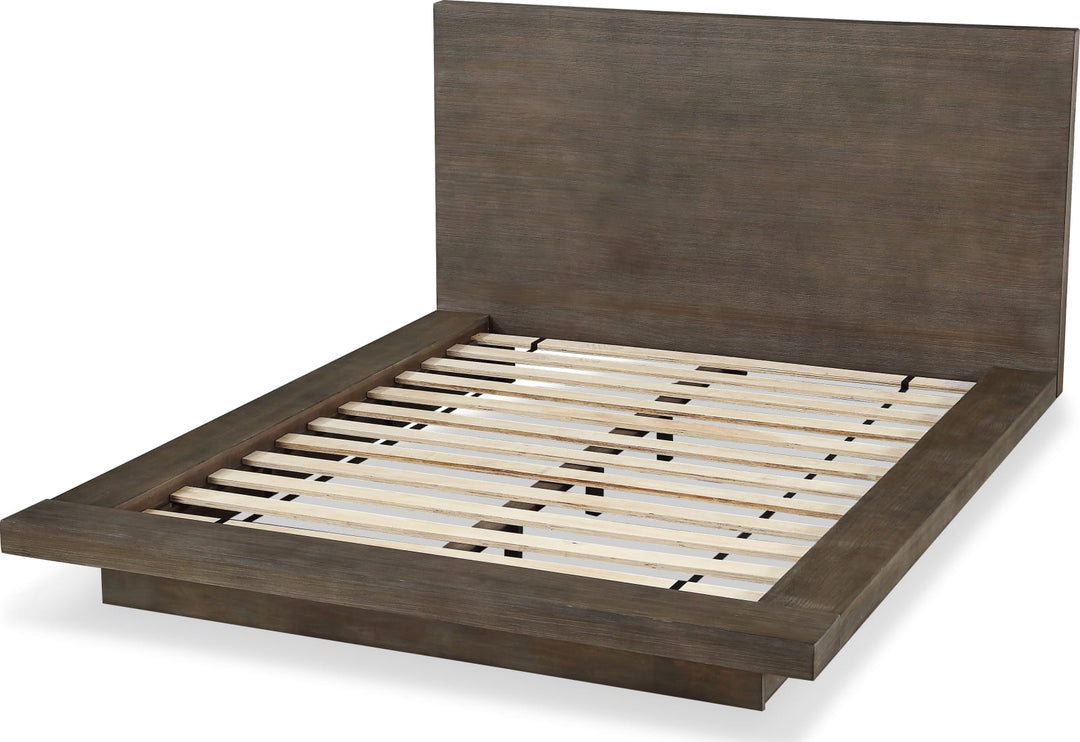 Melbourne King-Size Panel Bed in Dark Pine – view 6