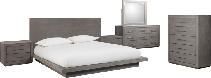 Melbourne Queen-Size Panel Bed in Mineral – view 8