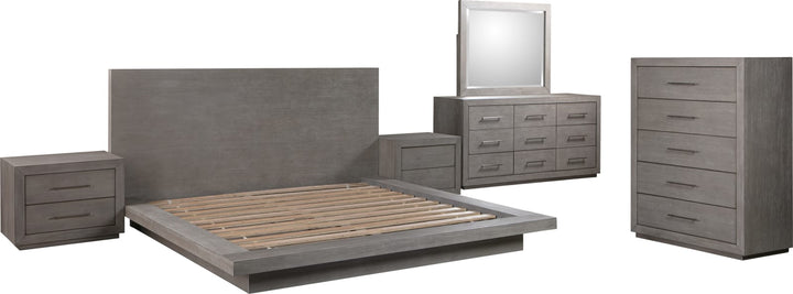 Melbourne Queen-Size Panel Bed in Mineral – view 9