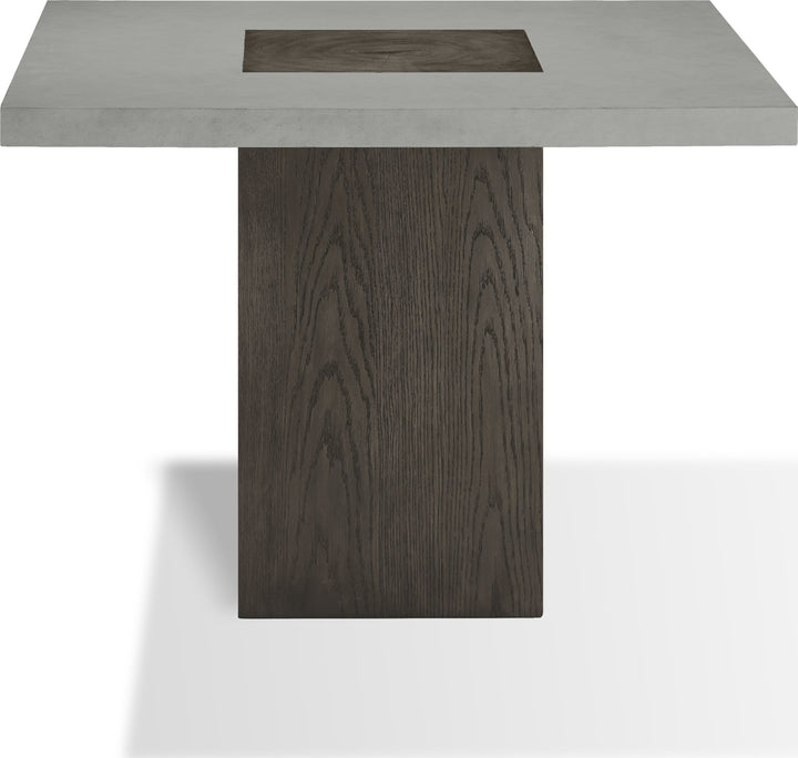 Modesto Concrete Top Wood Base Dining Table in Natural Concrete and French Roast – view 5