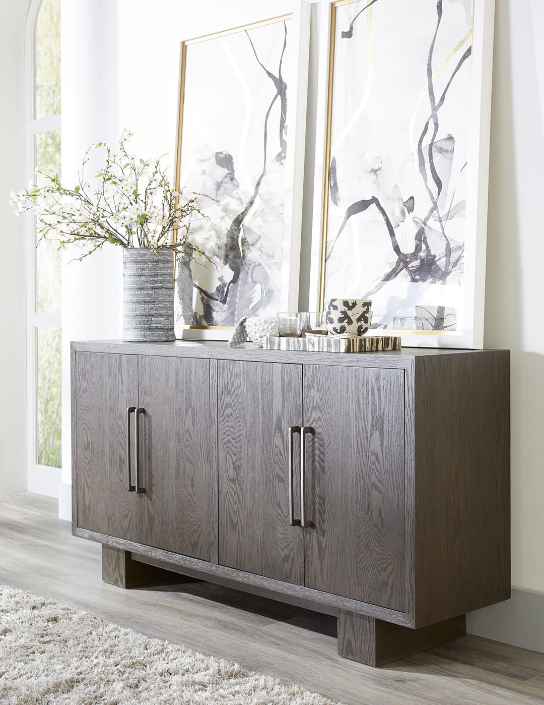 Modesto Four Door Sideboard in French Roast