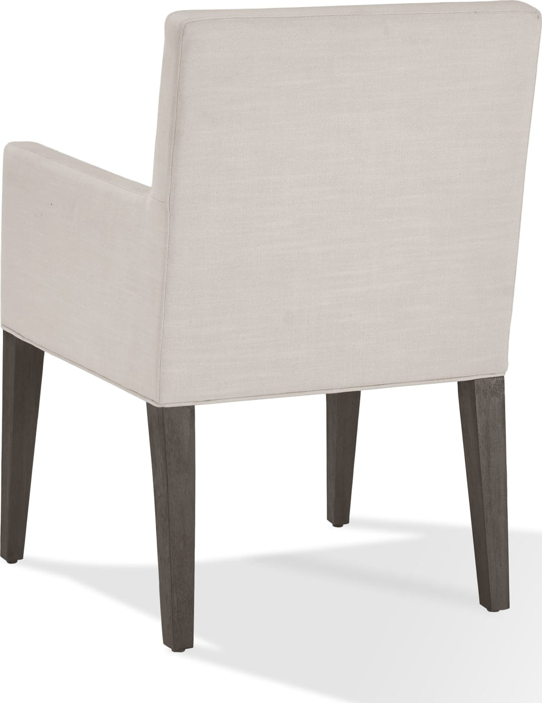 Modesto Upholstered Arm Chair in Abalone Linen and French Roast – view 7