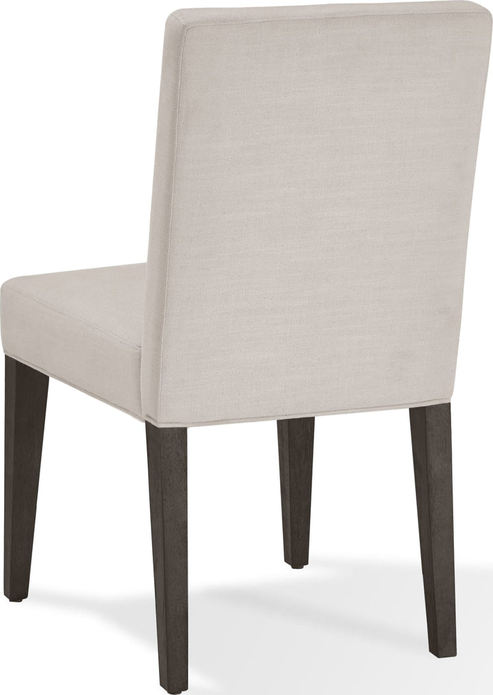 Modesto Upholstered Side Chair in Abalone Linen and French Roast – view 7