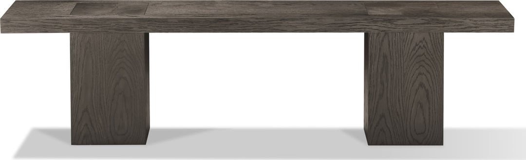 Modesto Wooden Dining Bench in French Roast – view 5