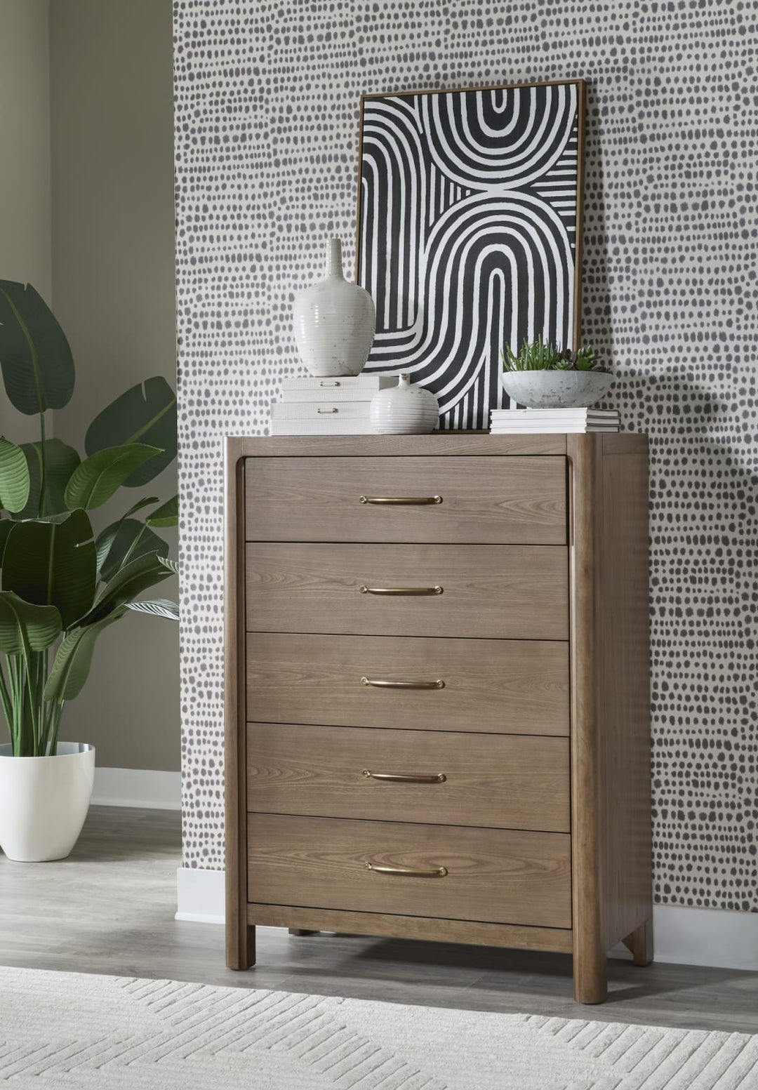 Morris 5 Drw Chest - Claystone