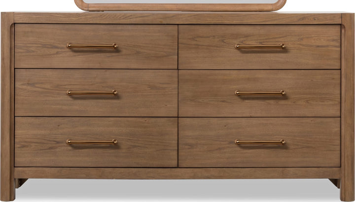 Morris 6 Drw Dresser - Claystn – view 3