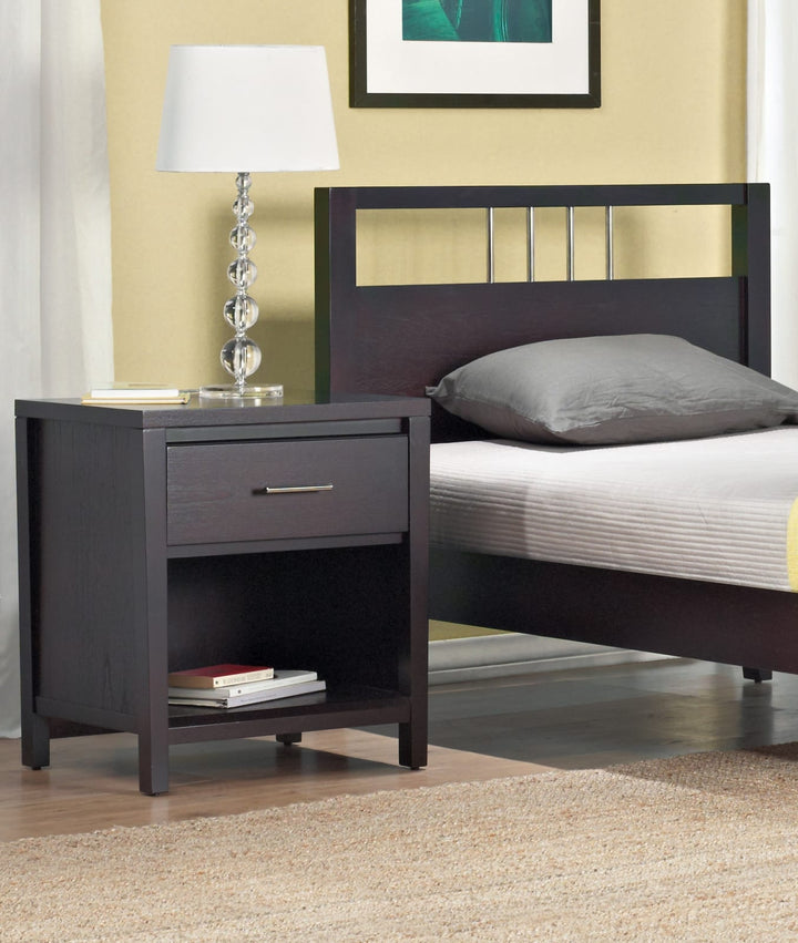 Nevis Charging Station Nightstand in Espresso – view 11