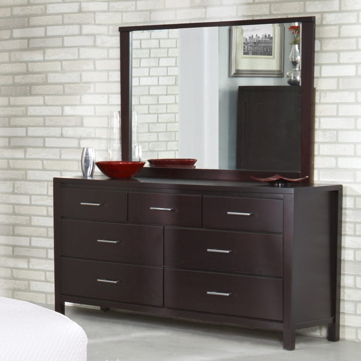Nevis Landscape Mirror In Espresso – view 2
