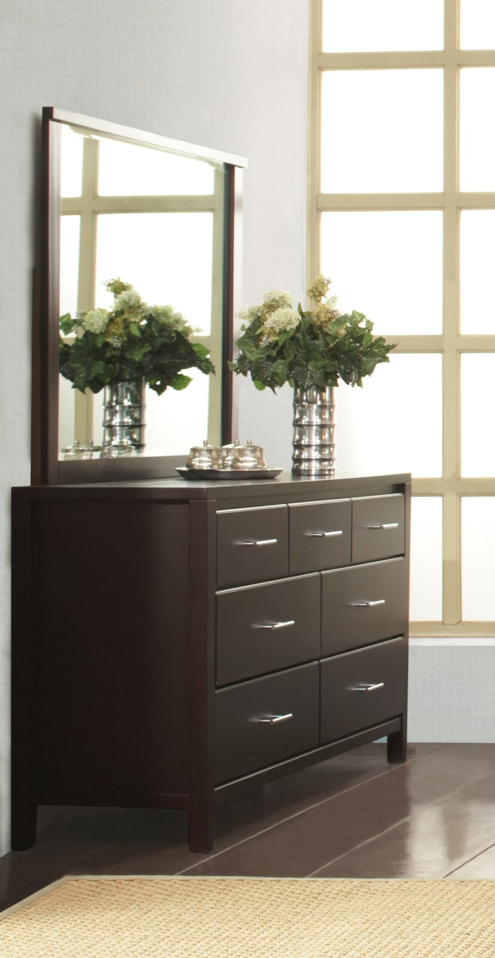 Nevis Landscape Mirror In Espresso – view 3