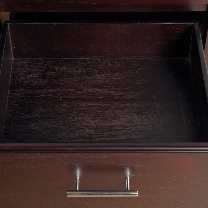 Nevis One Drawer Nightstand in Espresso – view 2