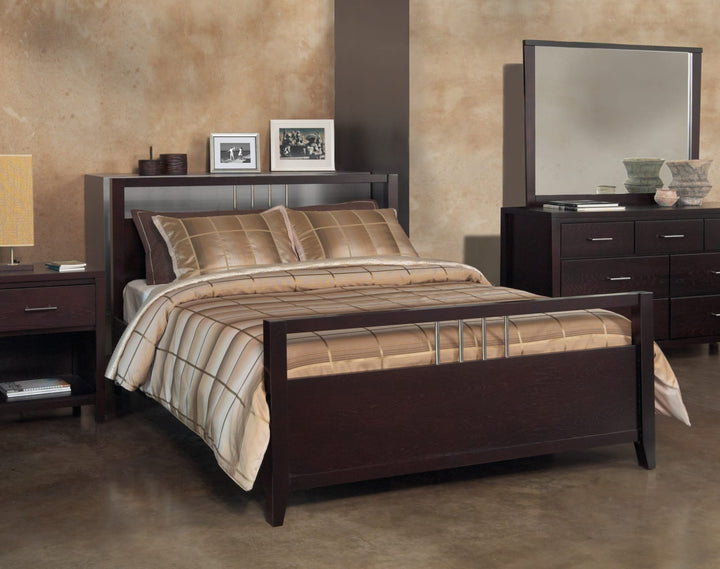 Nevis Full-size Platform Storage Bed in Espresso – view 3