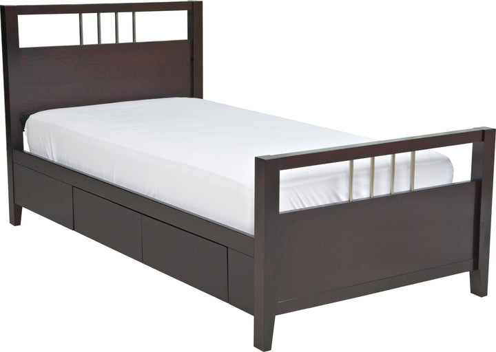 Nevis Full-size Platform Storage Bed in Espresso – view 6